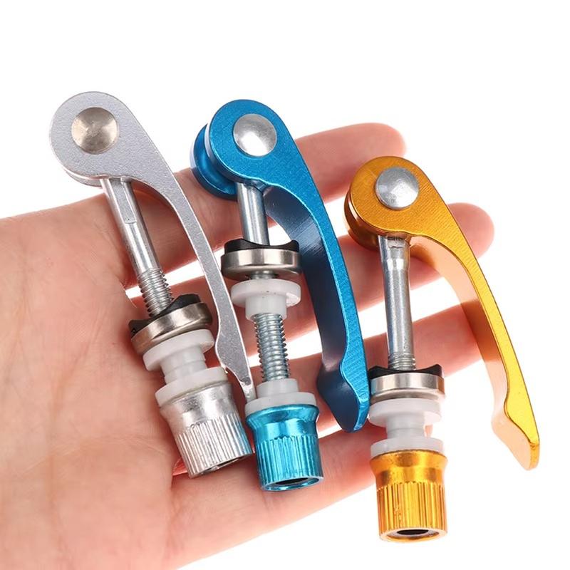 Bike Seat Tube Clamp Bicycle Quick Release Aluminium Alloy Seatpost Skewer Bolt Mountain Bike Road Bike Outdoor Seat Post Clamp