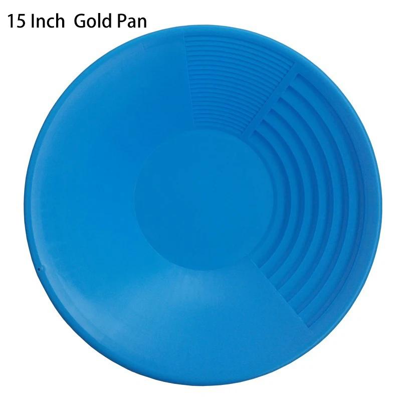10/14/15 inch Hot Sale Plastic Gold Pan Basin Nugget Mining Pan Dredging Prospecting River Tool Wash Gold Panning Equipment
