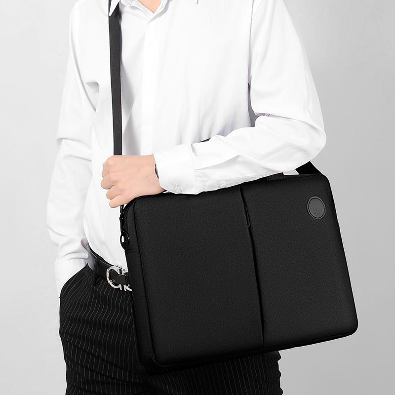 15.6-inch Unisex Stylish And Simple Business Briefcase, Durable Oxford Cloth Material Lightweight Commuting Computer Bag
