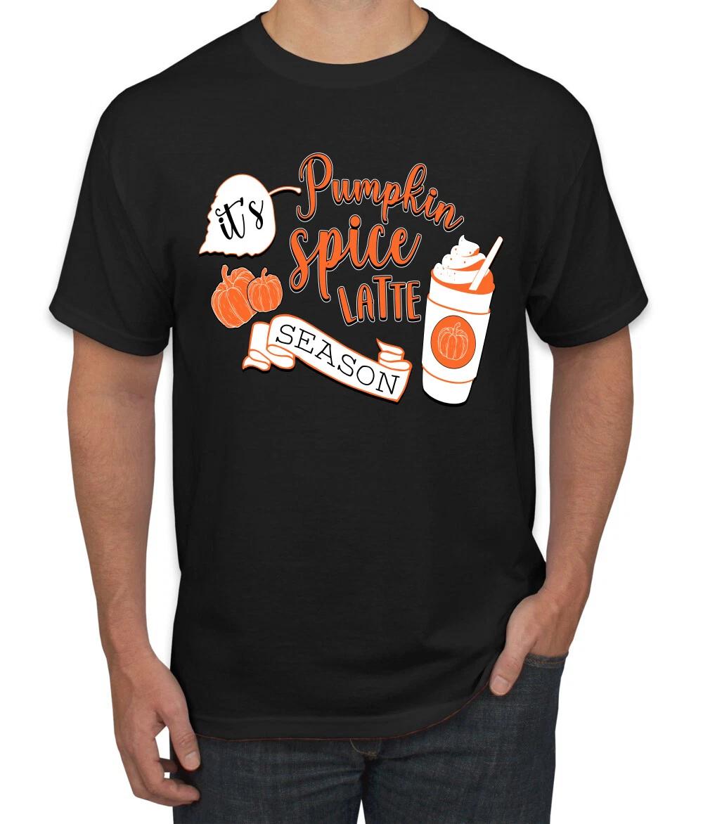 It s Pumpkin Spice Latte Season Orange Men T- Shirt 4XL