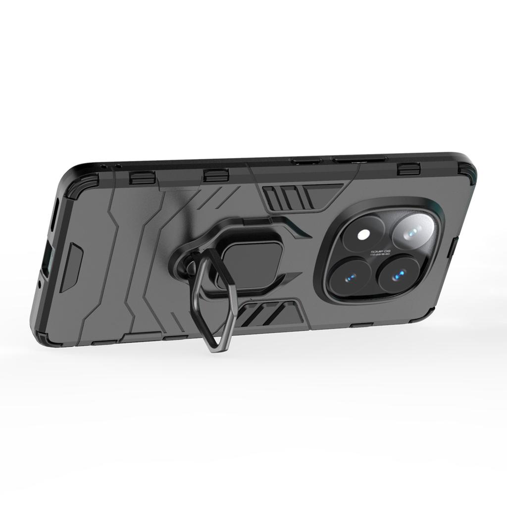 Für Xiaomi Redmi Note 14 Pro 5G/Poco X7 5G Hülle PC+TPU Schutzhülle mit Ring-Ständer