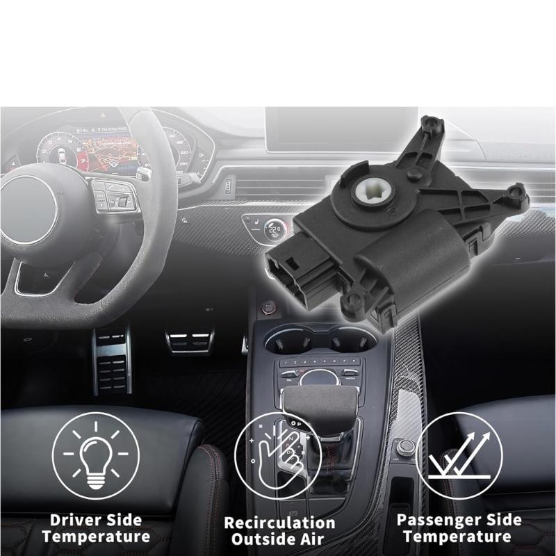 Temperature Regulation Heater Flap Actuator 5Q0907511A Replacement HVAC Actuator Motor Simple Installation for Vehicle