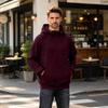 Men's Half Zip Hoodie Color Pullover Sweatshirt
