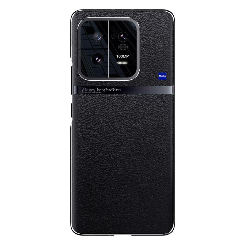 

Подходит для мобильного телефона Xiaomi 13pro, кожа хитина 13, полная упаковка, противоударный, простой ПК, жесткое металлическое кольцо 13pro, комплект Mi 13Pro