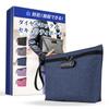 Heizi Lockable Storage Bag, Money Bag, Valuables Storage, Dial-Type Anti-Theft, Bankbook Case, Waterproof, Lockable Pouch (Navy)