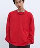 Yuche Preta Forte Sq Slant Long Sleeve Tee Scarlet Red