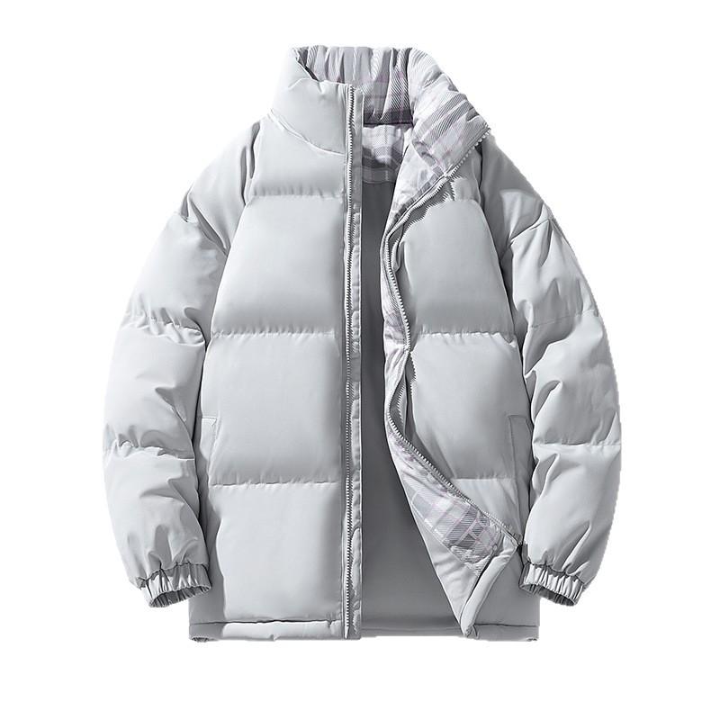 Men's Casual Cotton Jacket Hooded Solid Color Winter Daily    