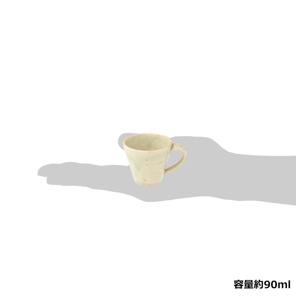 Marui Pottery Shigaraki Ware Hechimon Mug Cup Espresso Cup Capacity 90ml White Glass Ivory Approx. MR-3-4375