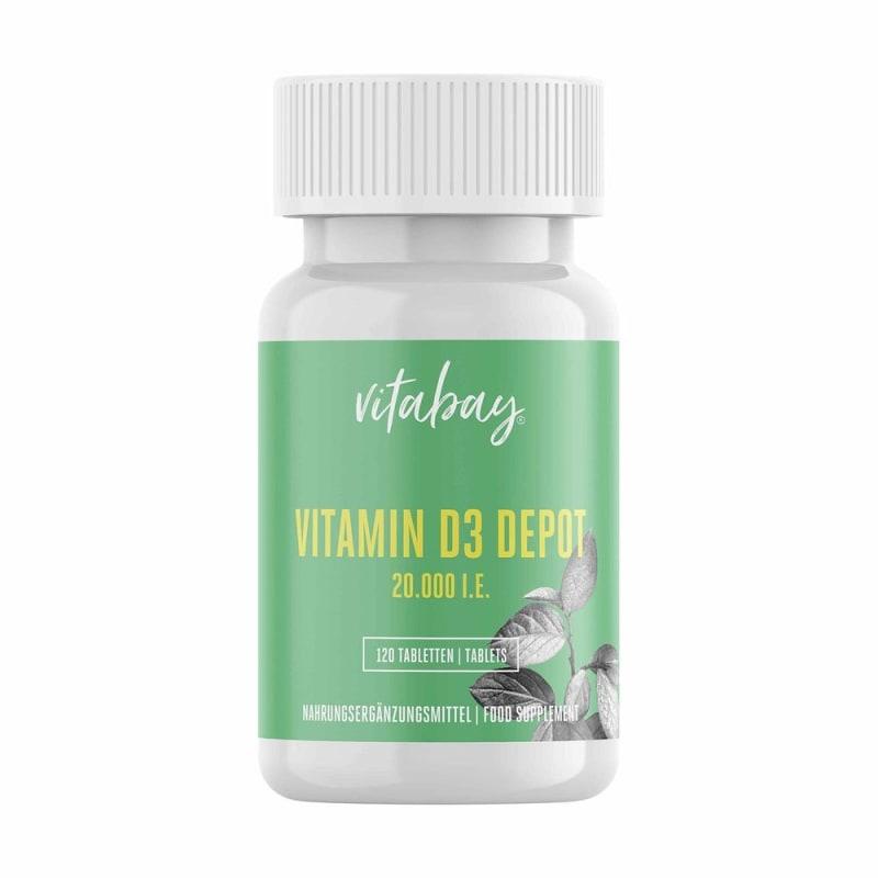 

Vitabay Vitamin D3 20000 IE 120 Tablets