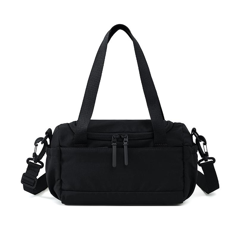 

Large Capacity Shoulder Bag Solid Color Crossbody Bag чорний