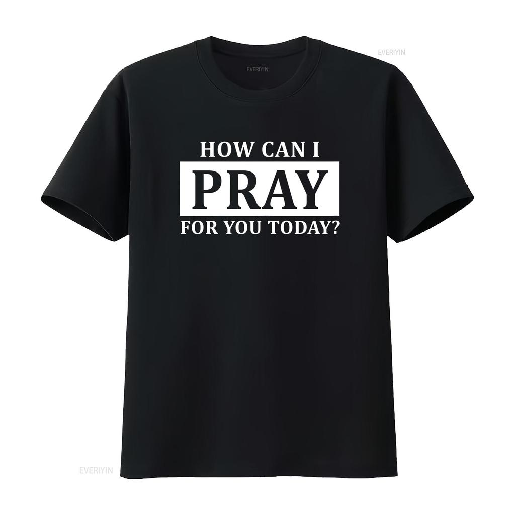 Christliches Gebet für dich Jesus oder Glaube Wie kann ich beten T-Shirt vintage gewaschen Leicht atmungsaktiv Designer-Kleidung Vielseitig