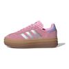 Adidas Gazelle Bold J True Pink Silver Purple Kids Sneakers Silver-Metallic Light-Purple JH5539