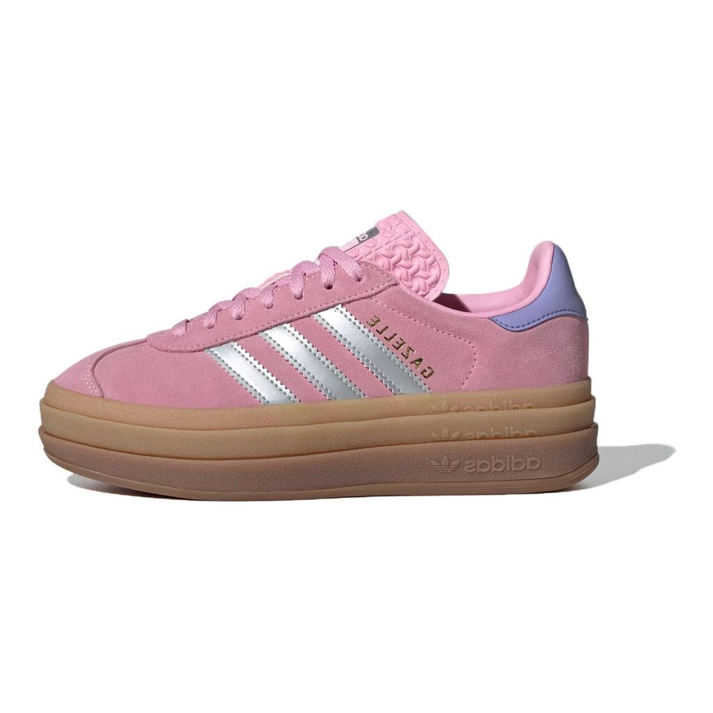 Adidas Gazelle Bold J True Pink Silver Purple Kids Sneakers Silver-Metallic Light-Purple JH5539