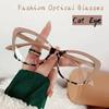 Trendy Optical Glasses Ladies New Blue Light Blocking Optical Spectacle Eyeglasses Men Women Cat Eye Frame Computer Eyewear