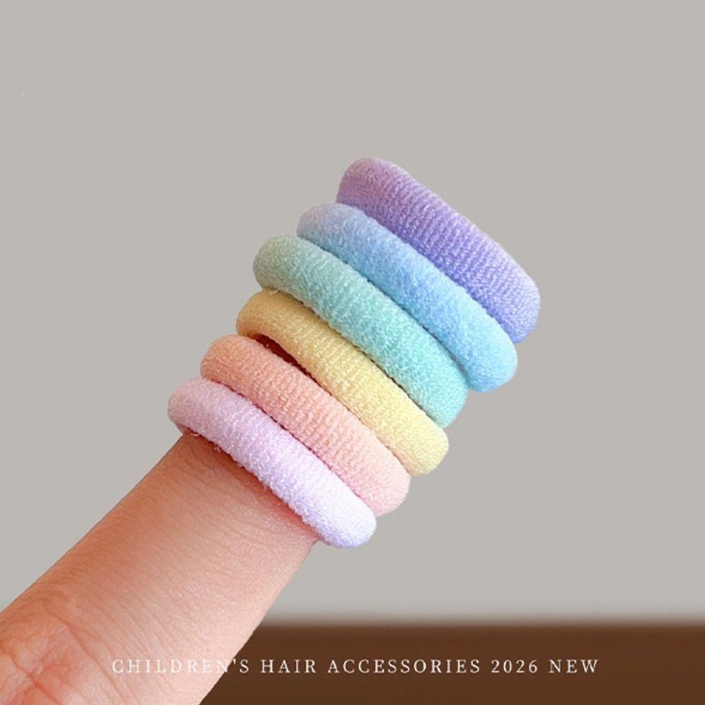 Spiral Design Mini Hair Bands High Elasticity Thin Hair Ties Ponytail Holders For Toddler Girls