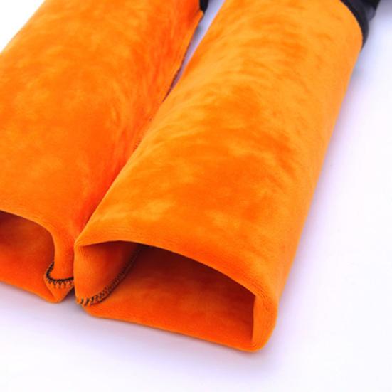 Women Leggings High Waist Slim Fit Hip Lift Pants Warm Velvet Lined Leggings Windproof Rainproof Faux Leather Pants