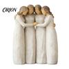 Meaningful Sisterhood Keepsakes Wooden Figurine, Handcrafted Friendship Sculpture for Living Room Fine Carved Statuettes Bedroom Tabletop Ornament,