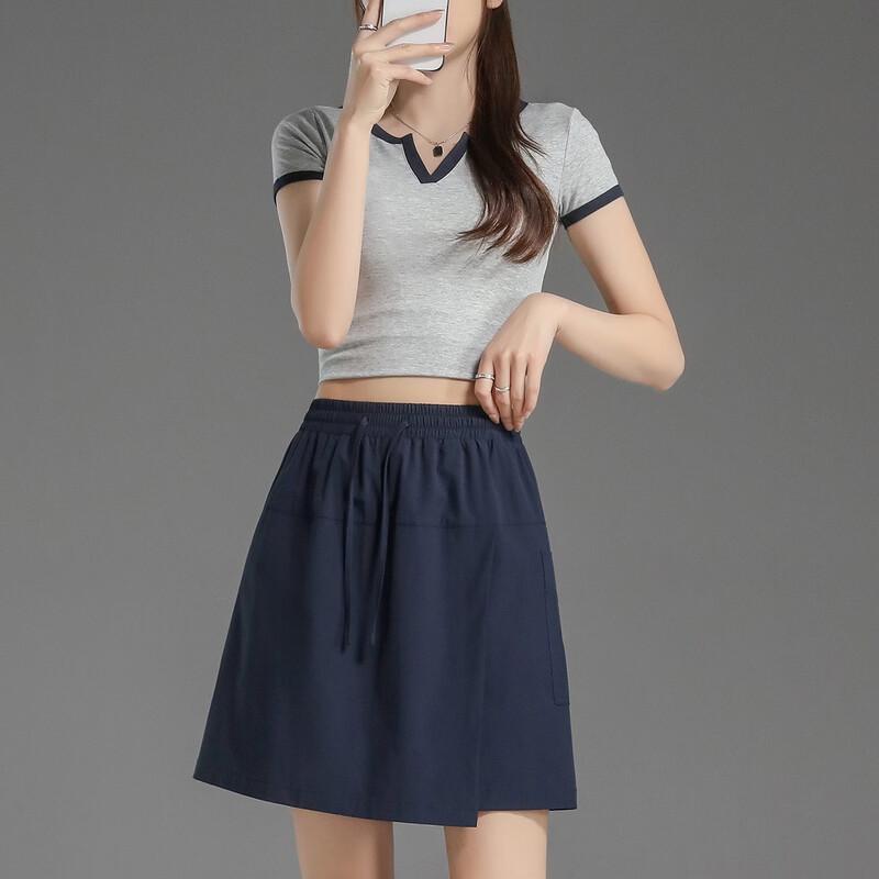 

Women s Summer Cooling Anti-Mite Elastic Waist Short Skirt M