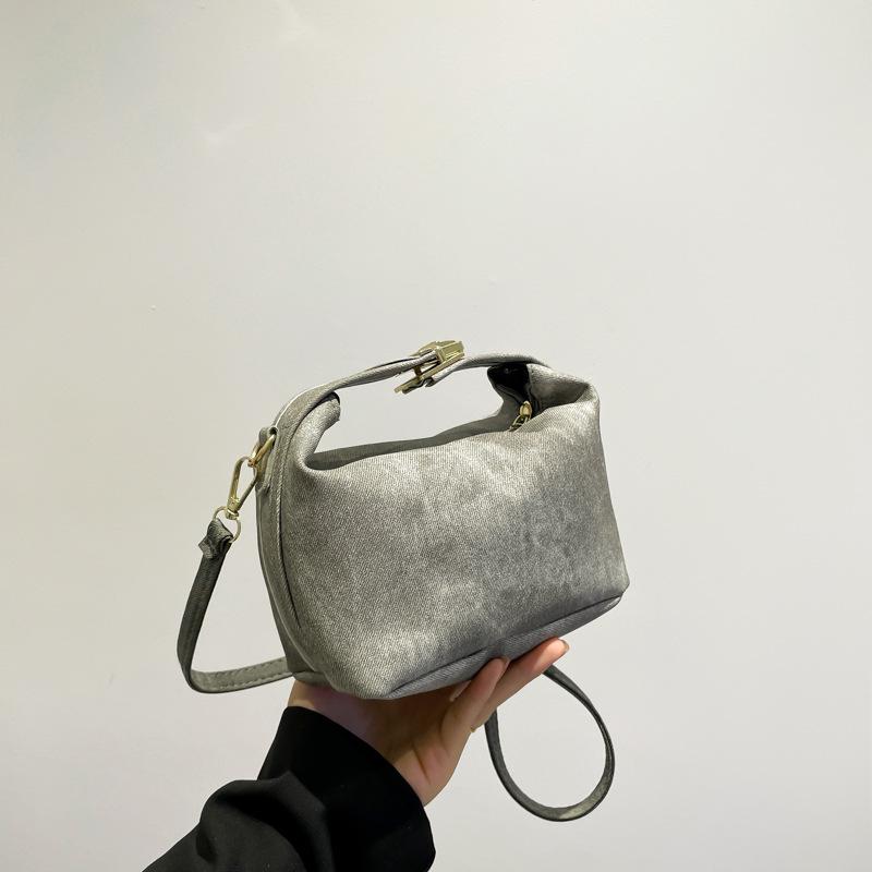 

Интернет знаменитость текстура сумка универсальная мода сумка мессенджер нишевый дизайн мода сумка через плечо для женщин светло-серый