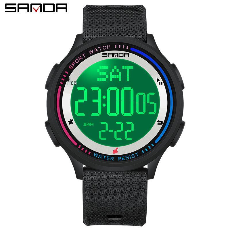 Sanda New Youth Luminous Waterproof Student Watch - Unisex Design for Middle Schoolers