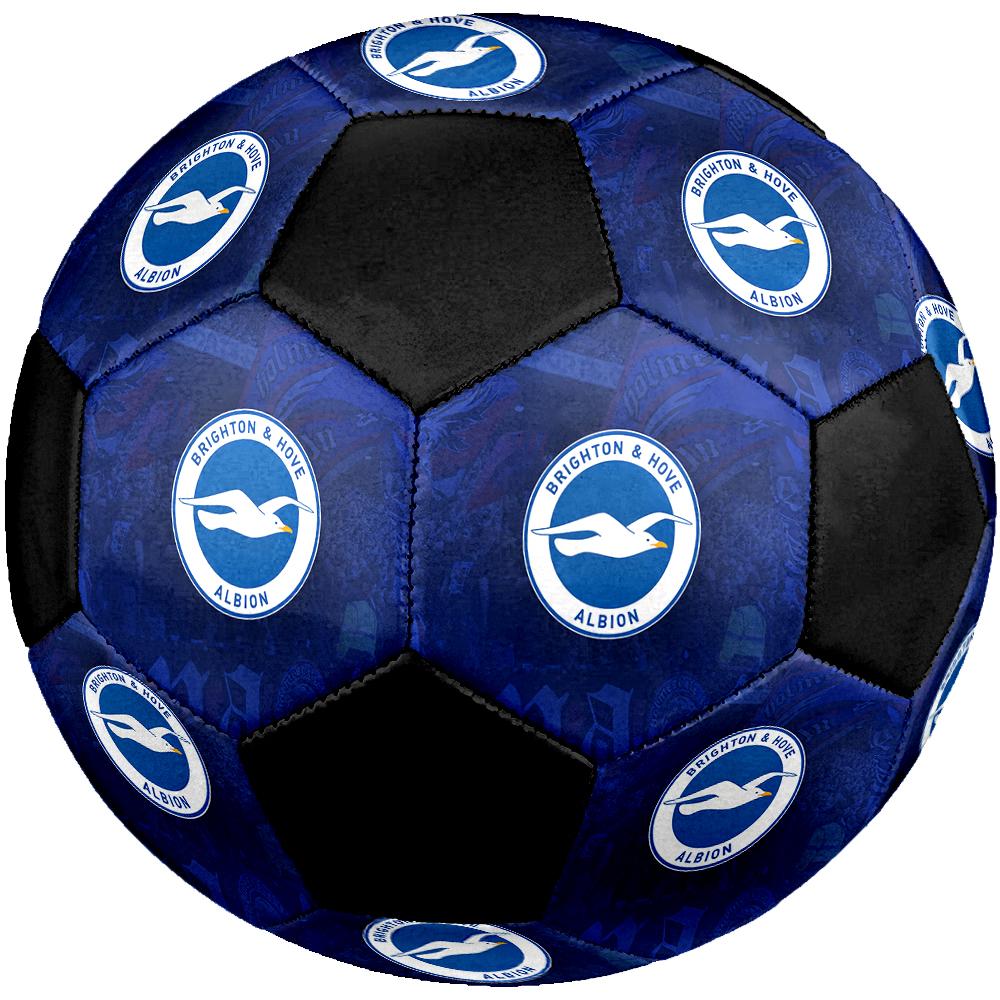 Pallone da Calcio Brighton FC, colorato, adatto a tutte le età, cucito a macchina, materiale PVC, qualità da competizione, durevole e ad alto rimbalzo