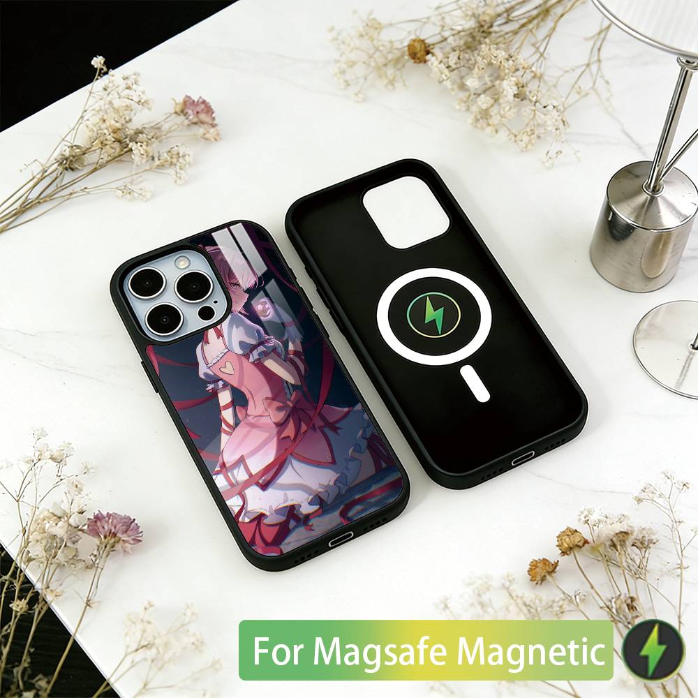 Puella Magi Madoka Magica Phone Case For iPhone17,16,15,14,13,12,11 Plus,Pro Magnetic For Magsafe Wireless Charging