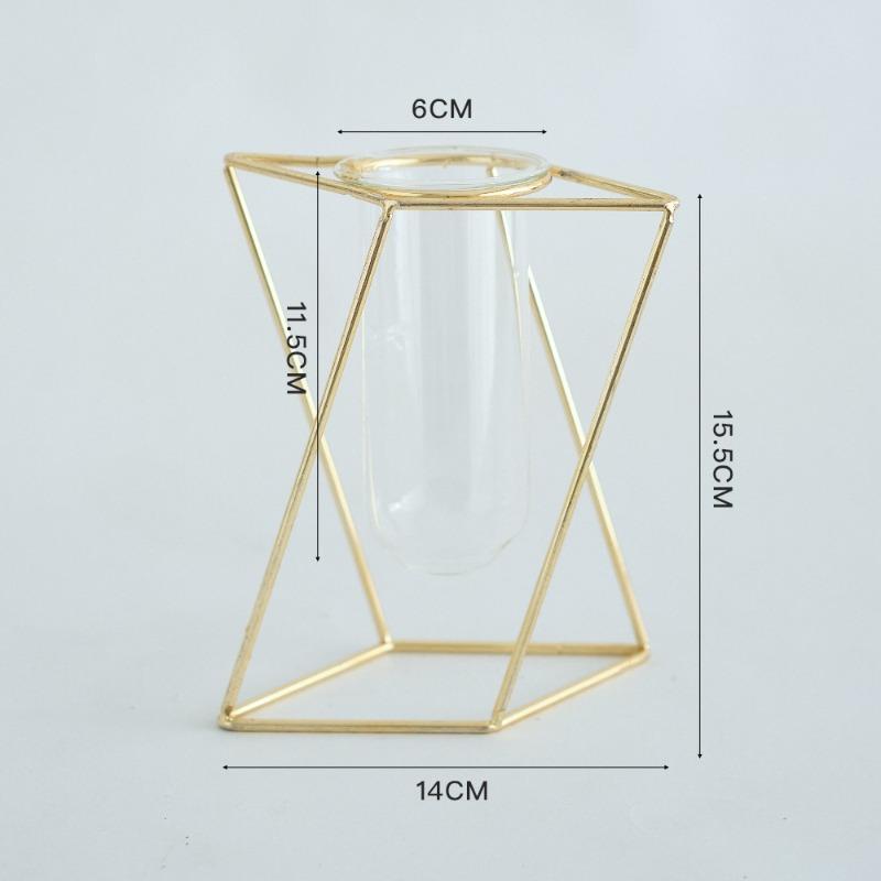 

Домашние украшения: Гостиная Настольный Цветочный Аранжировщик Стол Сухоцветы Искусственный Цветок Ваза Short rhombus