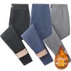 Chinese Men's German Velvet High-waisted Thermal Pants, Piled Thickened Knee Pads, Primed Dad Wears Winter Cotton Pants