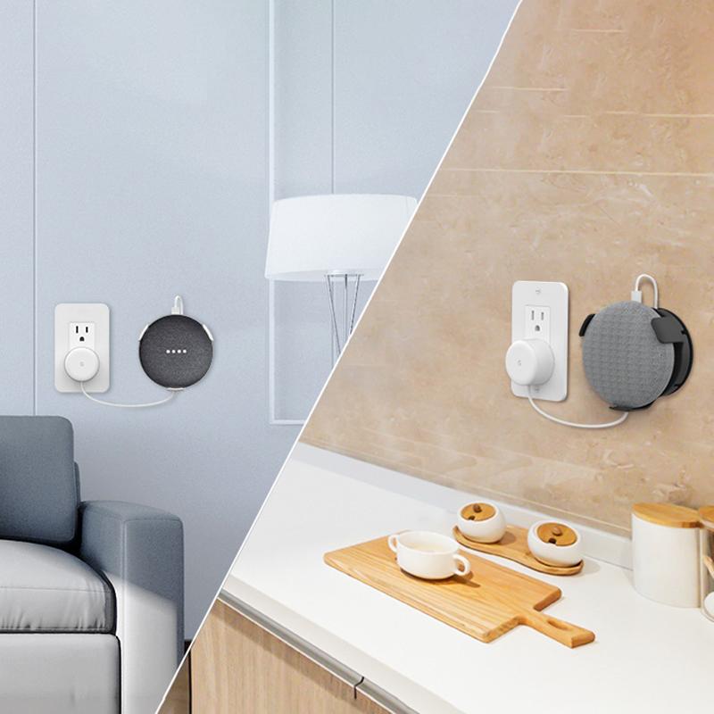 Suport de montare pe perete Suport de depozitare pentru difuzor inteligent pentru Google Home Mini/Echo Dot