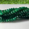 Perline di Smeraldo Verde Sfaccettate: Filo di Pietre Dure Rotonde da 4mm
