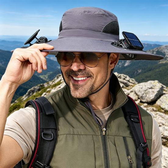 Outdoor Bucket Hat Wide Hat with Brim Fishing Dual