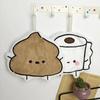 Cute Poop Toilet Paper Shaped Hand Towels Hanging Bathroom Decor for Quick Drying Home Furnishings