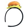 Realisitc 3D Hamburger Headband Soft Felt Velvet Hairband Styling Accessory For Women Girl Cosplay Party Dressingup