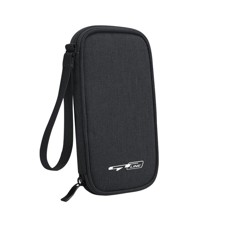 Portable Car Travel Storage Bag Keys Earphone Card Pouch Auto Interiors For Kia KN GT-Line Sportage Ceed Rio Picanto Sorento tkjzm00