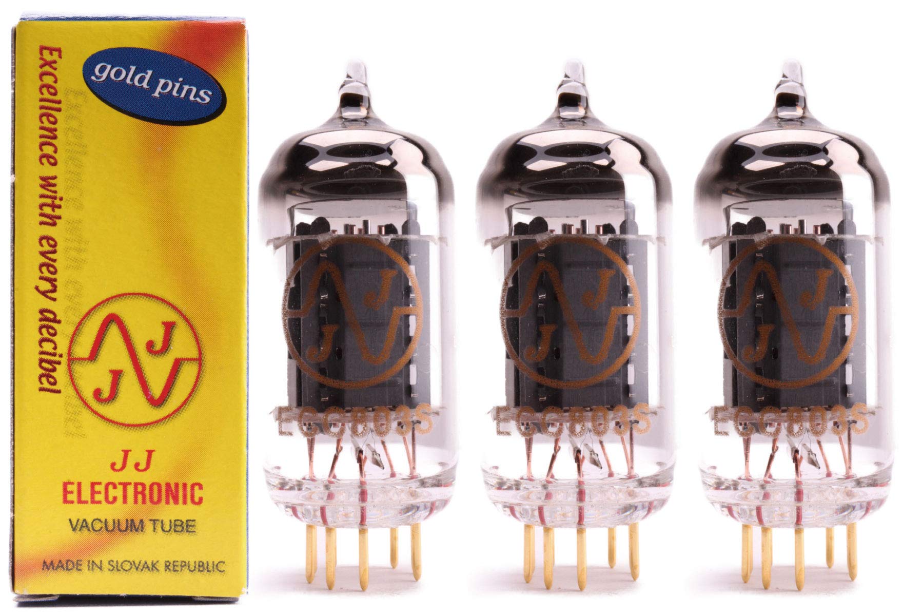 

ECC803S JJ Gold Match Vacuum Tube PG19 year long quality improvement 72 hours reliable 3-Piece [1 warranty] [Sound EG] [Highly tube]