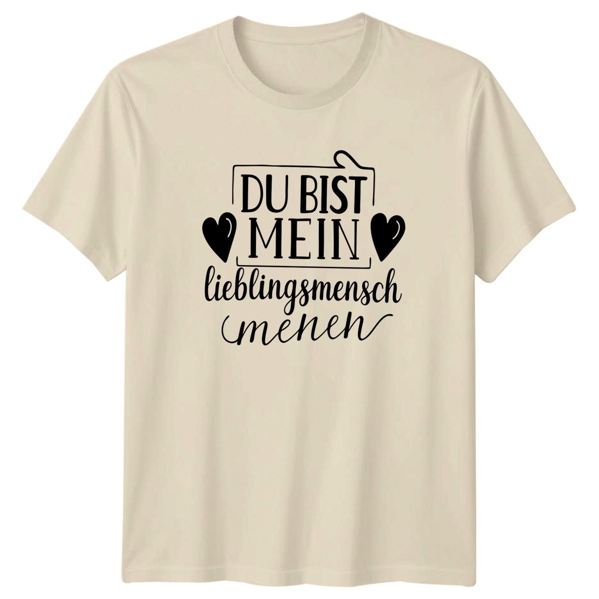 Du Bist Mein Lieblingsmensch Meinen T-Shirt German Love Valentines Gift For Him S