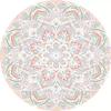 Retro Persian Style Round Area Rug Bohemian Floor Mat Living Room Bedroom Office Chair Sofa Coffee Table