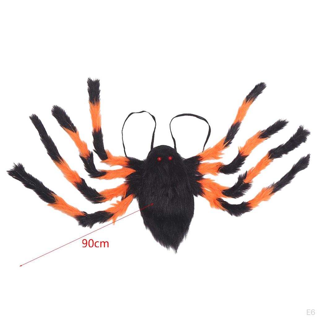 8 Legs Horror Plush Spider Decoration, Man Clothes, Clothes Accessories Props for