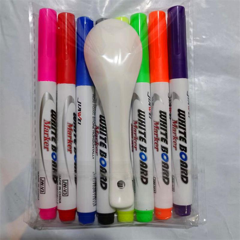 12-Color Erasable Washable Whiteboard Markers - Water-Based for Students, Teachers, Office