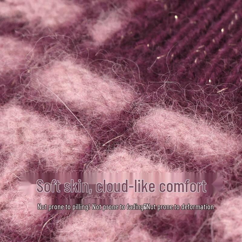 Women's Plaid Wool Blend Sleeveless Cardigan Vest