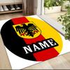 Custom Name German Flag Crest Carpet Rug Customizable Soft Washable Anti-Slip Home Living Room Sofa Mats Personalized Rug. 0909192