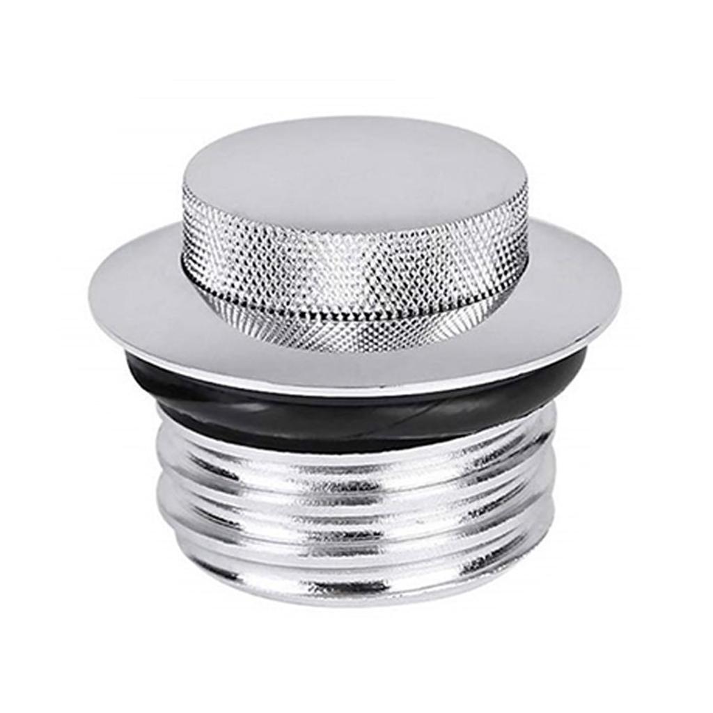 LEXOR Motorcycle Tank Cap, Fuel Tank Cover, Gas Cap, For Harley Dyna, Softail, Sportster XL883, XL1200 [Silver]