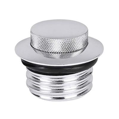 LEXOR Motorcycle Tank Cap, Fuel Tank Cover, Gas Cap, For Harley Dyna, Softail, Sportster XL883, XL1200 [Silver]
