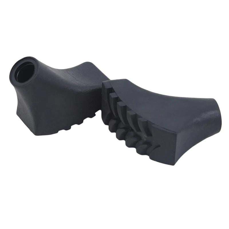 10Pcs Walking Trekking Pole Tip Protectors Anti-skid Rubber Buffer Pads Durable Replacement Parts for Cross-country Hiking Camping