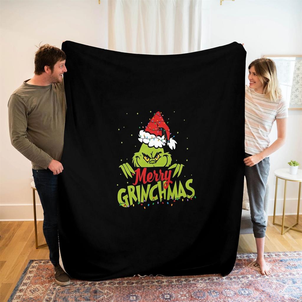 Flannel Blanket Christmas Blanket Personalized Blanket Digital Print Blanket