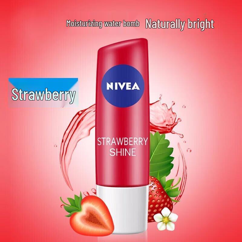 Nivea Star Fruit Love Crystal Strawberry Lip Balm 4.8G