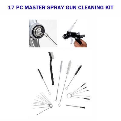 17pcs Spray Lance Nozzle Cleaning Repair Tool Needle Brush Kit Set Cleaning Accessory Multipurpose