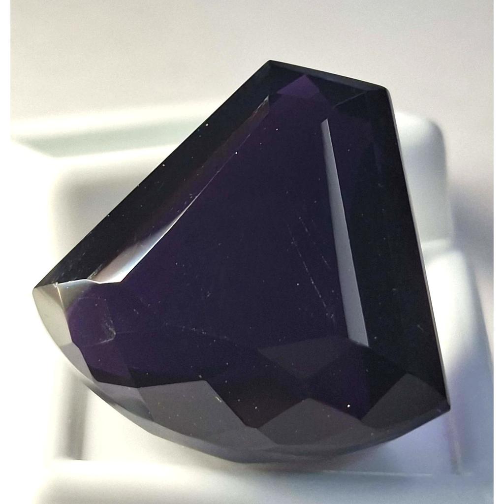 Fancy Cut Natural Dark Purple Amethyst 48-50 Ct Stunning Certified Gemstone