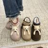 Women's Fur One Cartoon Cute Thick Bottom Winter Lightweight Warm Snow Boots Non-slip Wear Casual Sports Bread Cotton Shoes