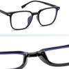 1.56 Aspheric Blue Light Blocking Square Myopia Glasses TR90 Prescription Frames For Women Men With Cylinder 0 To -6.0